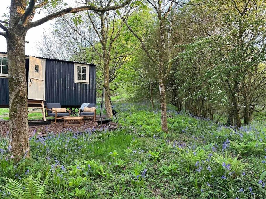 Cornwall Woodland Shepherd'S Hut - Dennis Hut Bodmin Exterior photo